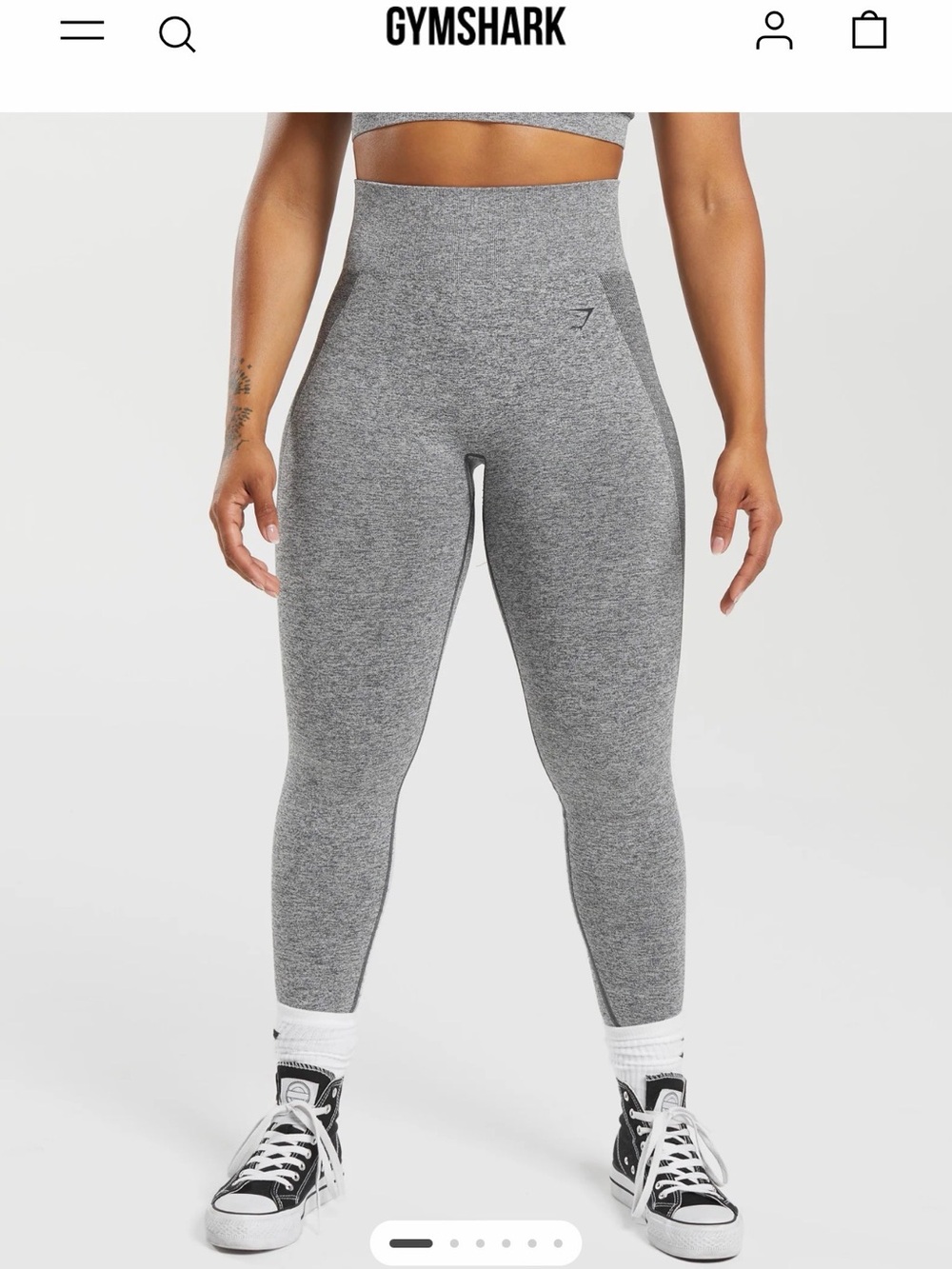 Gymshark Women’s High-Waist Seamless Leggings — Heather Grey